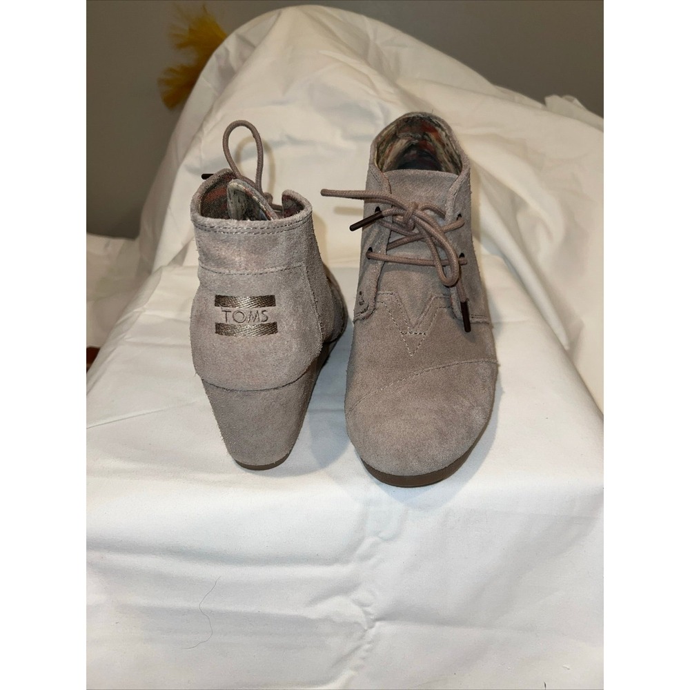 Toms Suede lace upWedges Womens 9‎